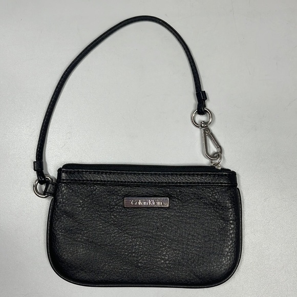 Calvin Klein Black Mini Zip Purse Bag - Picture 1 of 6